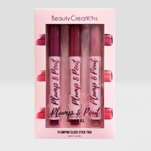 [Beauty Creations] I WANT IT ALL Plump & Pout Lip Gloss Stick Trio, New in Box